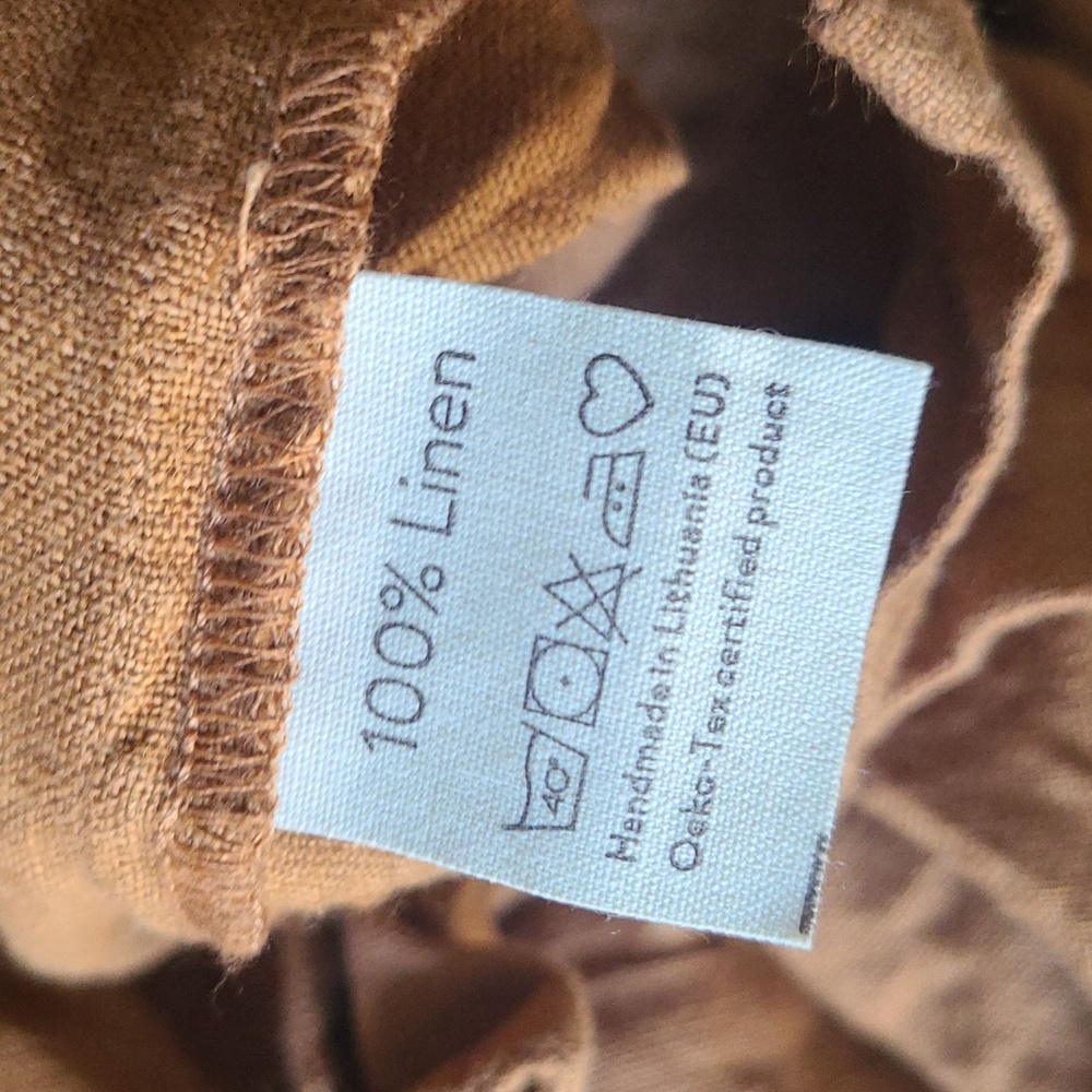 Magic Linen Medium Dress in Cinnamon - Picture 8 of 8